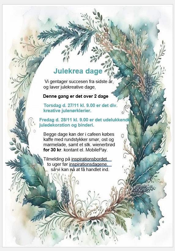 Julekreadage